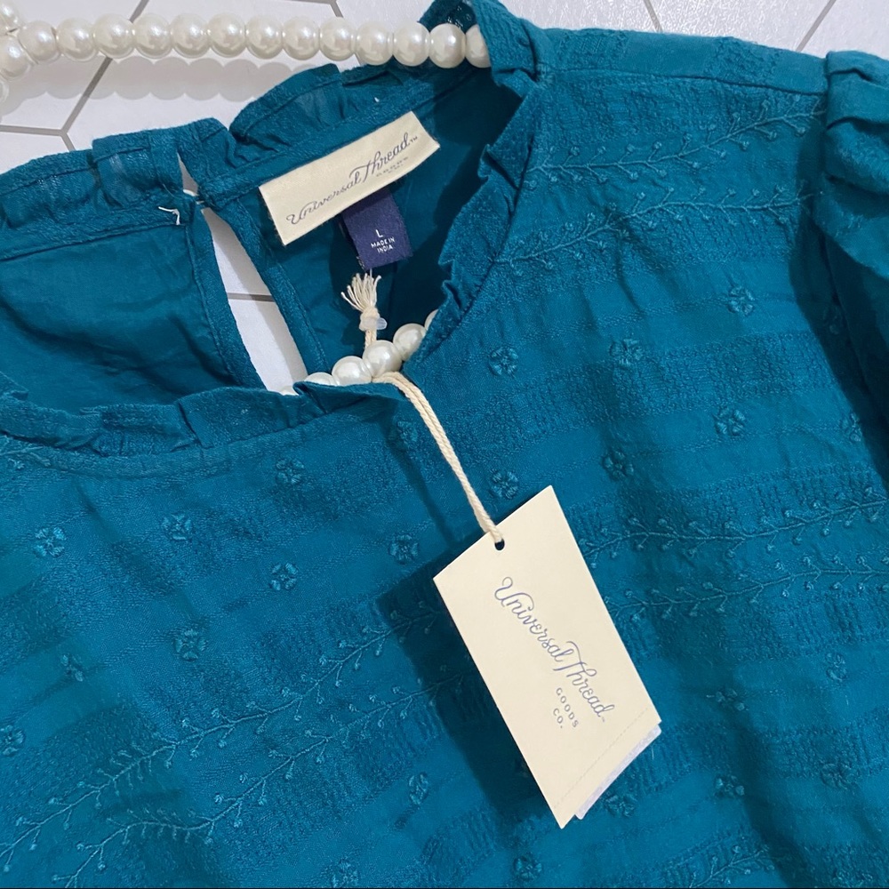 ❌SOLD❌Universal Thread | Teal Prairie Dress - Picture 5 of 8